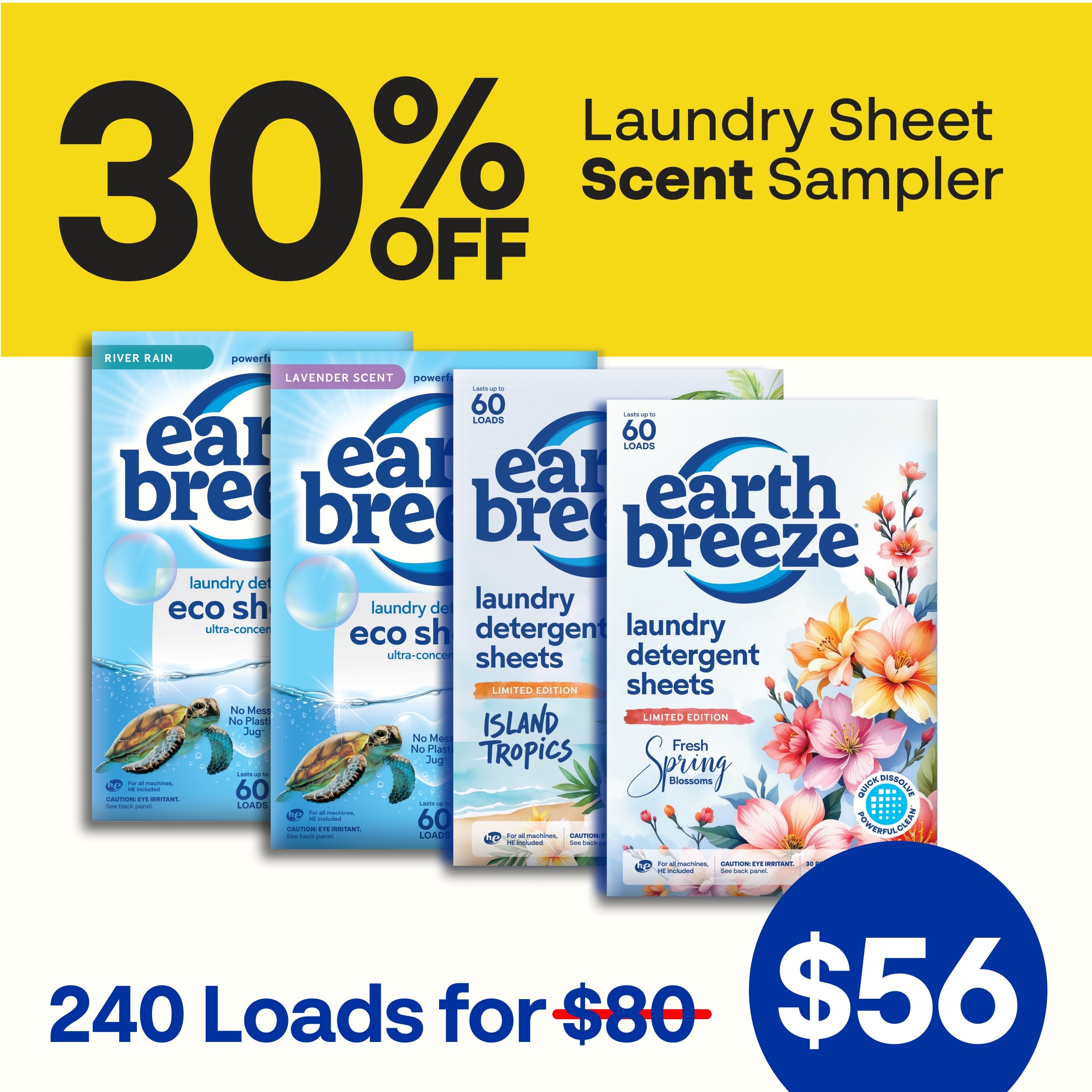 Laundry Sheet Scent Sampler - 4 Pack - Image 3